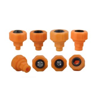 Plastic/PP material 1/8", 1/4", 3/8", 1/2" nozzle connector adjustable ball universal joint connector