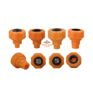 Plastic/PP material 1/8", 1/4", 3/8", 1/2" nozzle connector adjustable ball universal joint connector