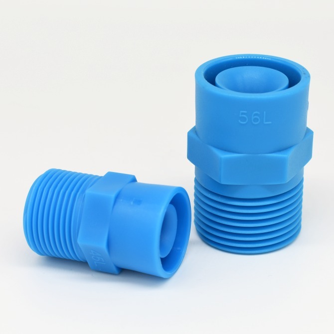 1/2, 3/4, 1 inch Blue plastic/PP full cone water spray cooling mist eliminator dust remove nozzle — изображение 4