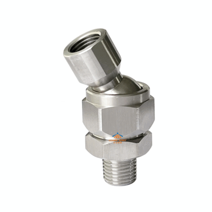 Stainless steel 1/8"x1/8", 1/4"x1/4", 1/8"x1/4" universal adjustable ball internal spray nozzle swivel joint connector — изображение 2