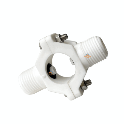 Two/double spray heads extension elbow removable 3/4", 1" clamp/clip PP cooling tower hollow cone spray nozzle — изображение 7