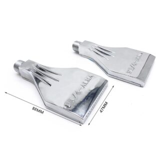 Aluminum alloy F 1/4 ALMA external thread dust water blow off flat compressor wind jet air spray nozzle