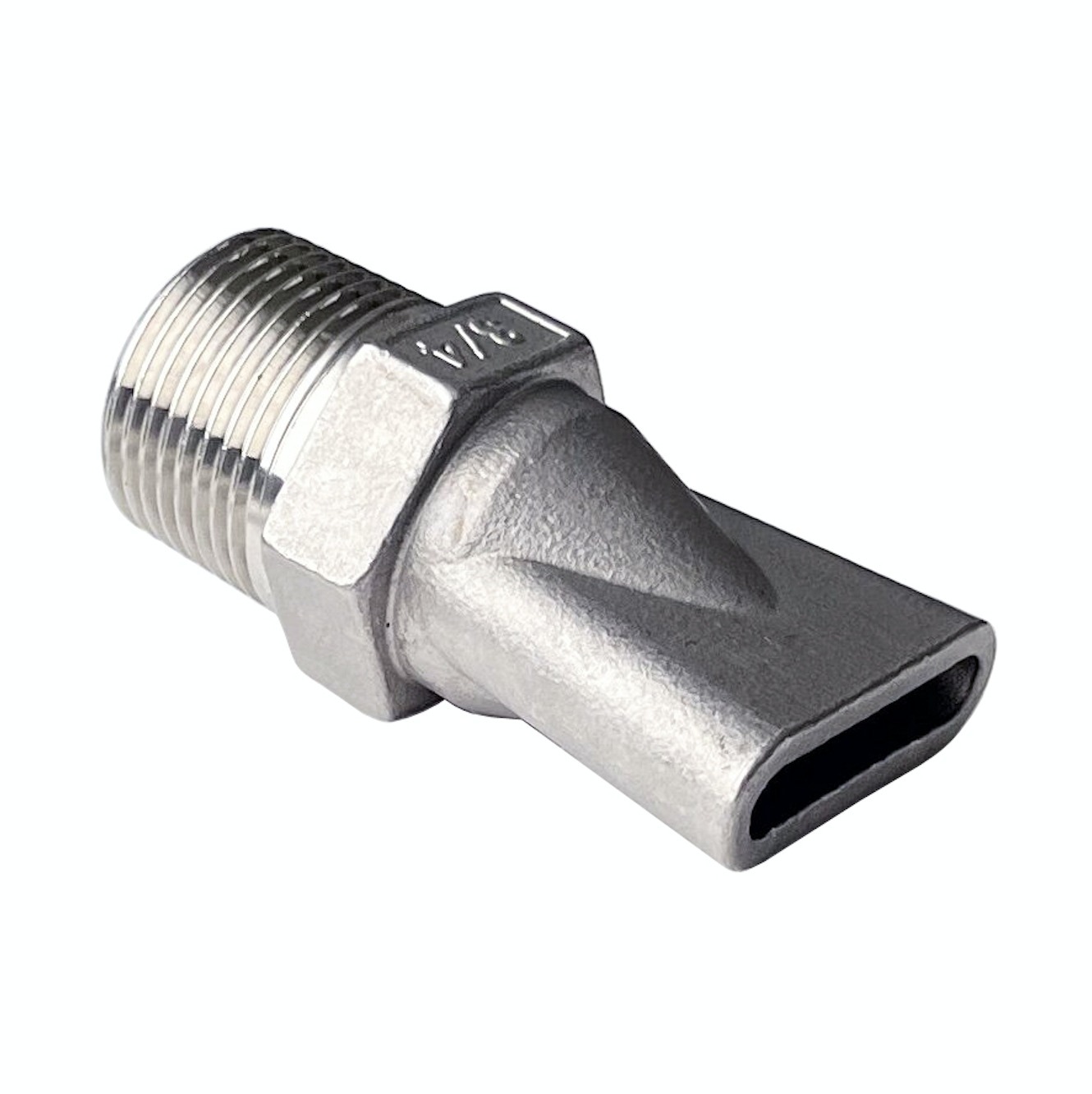 Duckbill Jet, Slip type Air Knife, 304 Stainless Steel External Thread Water Truck Nozzle, Cleaning Blowing Off Flat Fan Spraying — изображение 3