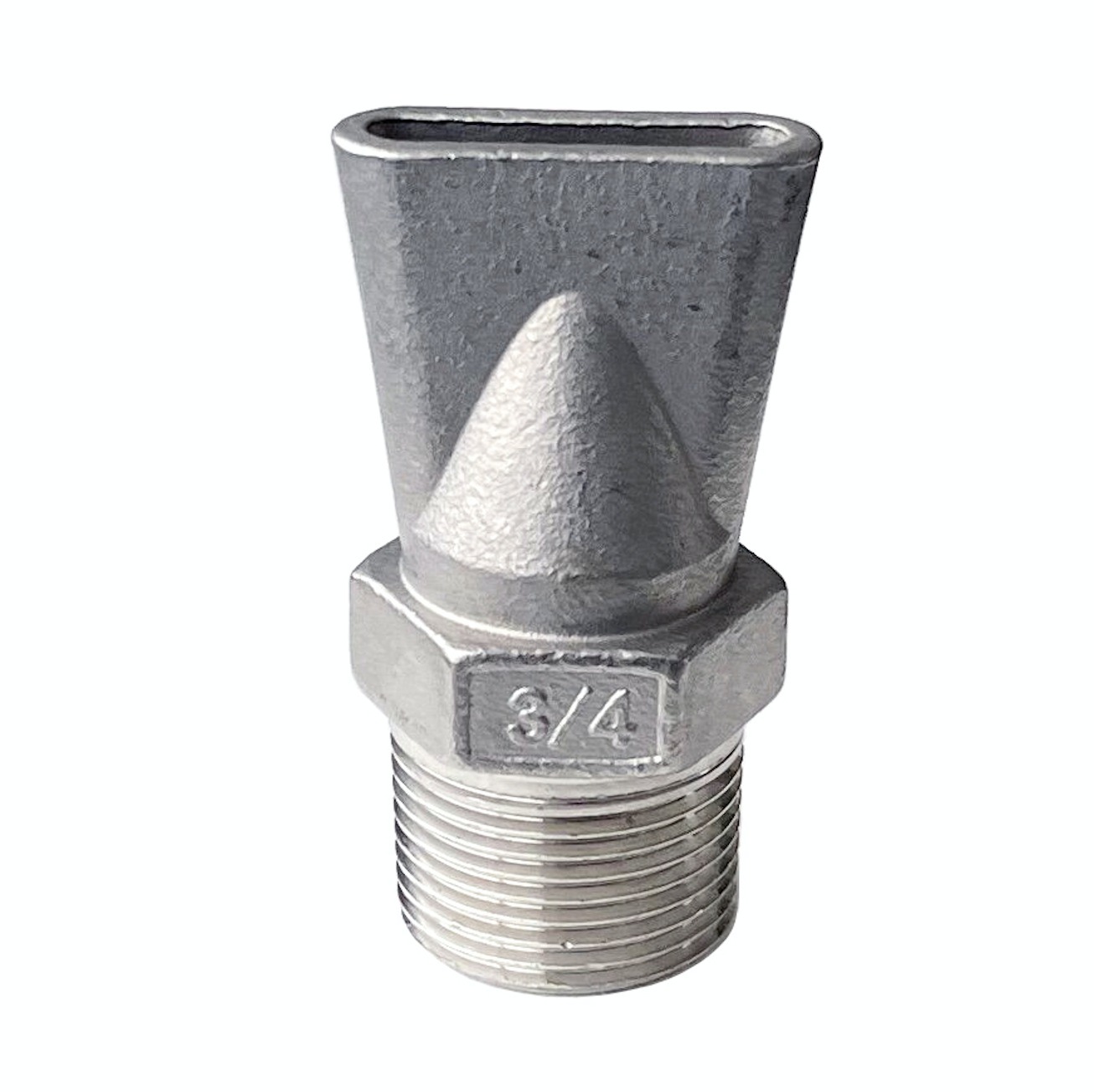 Duckbill Jet, Slip type Air Knife, 304 Stainless Steel External Thread Water Truck Nozzle, Cleaning Blowing Off Flat Fan Spraying — изображение 4