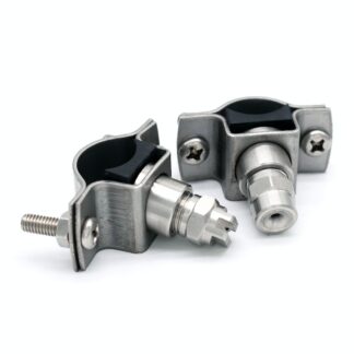 Stainless steel eyelet Splicing hole PVC pipe clamp/clip full cone/flat fan spray nozzle connector base