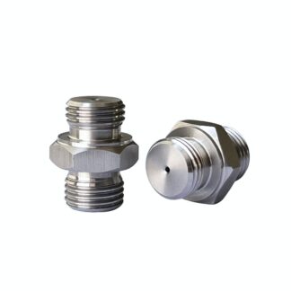 Double head thread/screw stainless steel/brass insert vane mist micro hollow cone jet spray nozzle