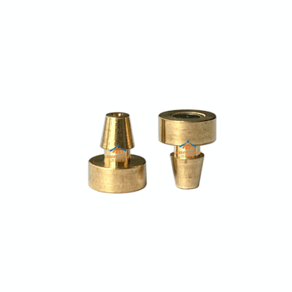Plug connect/quick release 4mm pagoda joint brass material low pressure garden yard landscape mist fog cooling spray jet nozzle — изображение 3