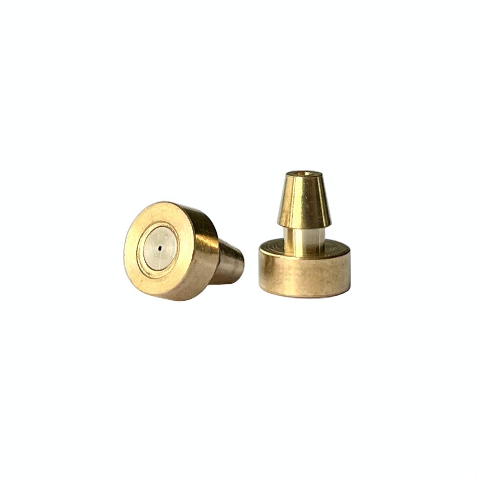 Plug connect/quick release 4mm pagoda joint brass material low pressure garden yard landscape mist fog cooling spray jet nozzle