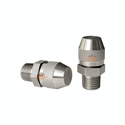 Cannon mist/fog spray stainless steel (brass plated) 1/4 inch female/male thread full cone mist dust control removal jet nozzle — изображение 3