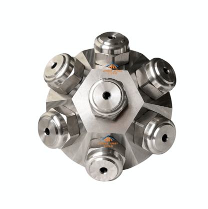 Multi head/7 spray heads large capacity/wide angle small droplet size/multiple orifice/full cone fog jet nozzle — изображение 4