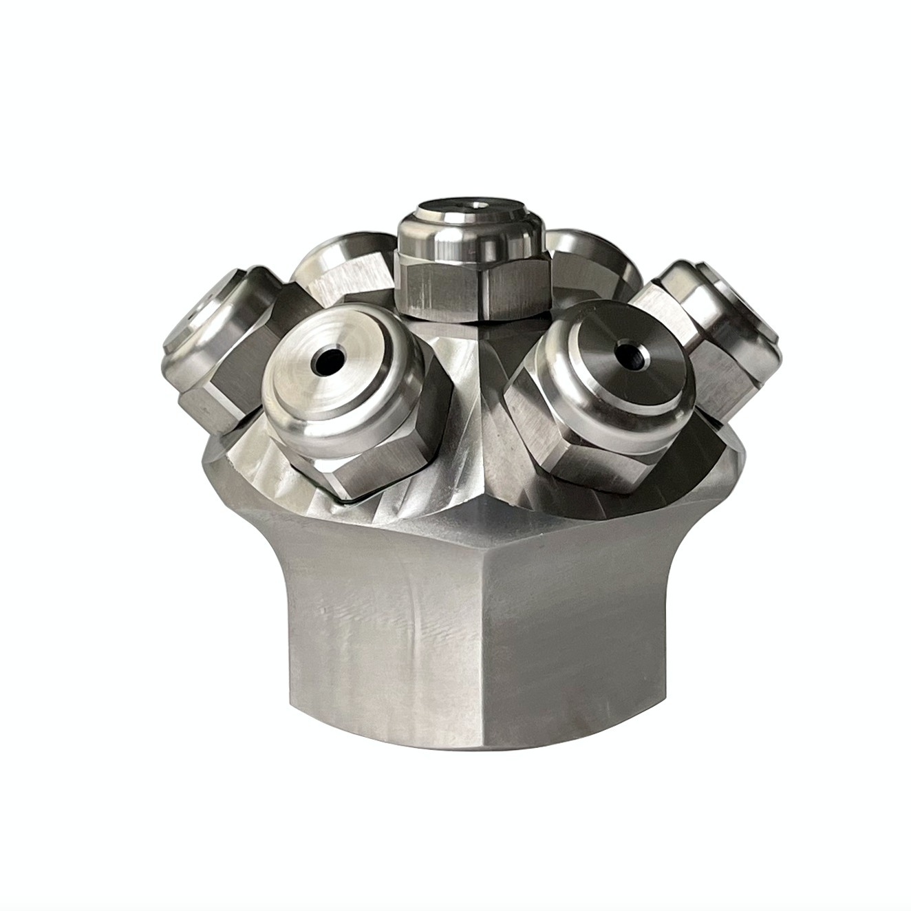 Multi head/7 spray heads large capacity/wide angle small droplet size/multiple orifice/full cone fog jet nozzle — изображение 2