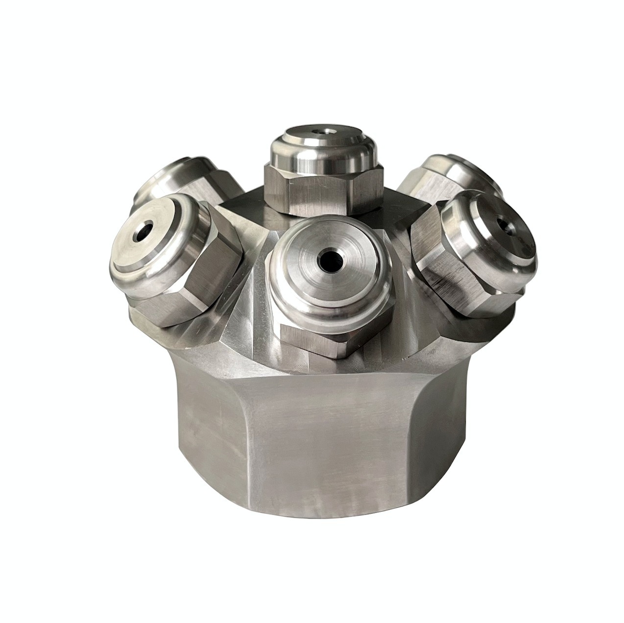 Multi head/7 spray heads large capacity/wide angle small droplet size/multiple orifice/full cone fog jet nozzle