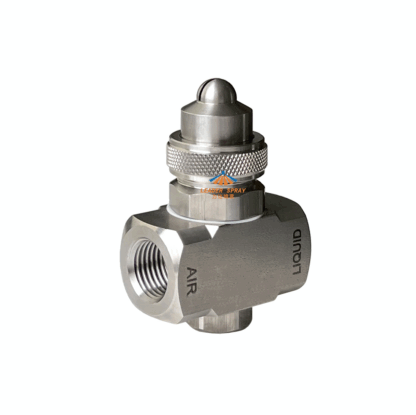 1/4" Non-adjustable stainless steel Siphon/pressure external/internal air and liquid mixing air atomizing fog nozzle — изображение 2
