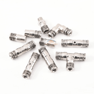 3/8" Spring Slip lock quick coupling fittings new conditions 150 bar high pressure T/Elbow straight line connector cooling mist system tools