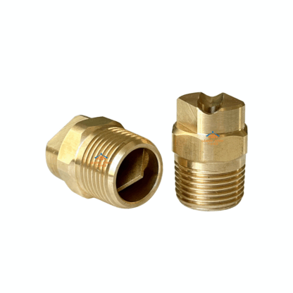 Oval full cone spray pattern 90 x 60 degree single and multi cooling in bloom brass stainless steel caster nozzle — изображение 2