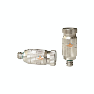 ALD brass plated nickel 0.3mm 0.4mm high/low pressure micro fine cooling system spray mist nozzle