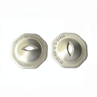 Thin slice octagonal flower shape sheet gasket brush type flat fan spraying shower disc nozzle