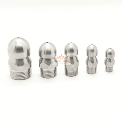 Sewer cleaning nozzle high pressure metal stainless steel recoil type pipe dredging sewer tube inner wall wash spray — изображение 3