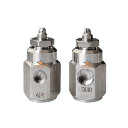 1/8 inch air atomizing stainless steel liquid air mixing fog sprayer nozzle — изображение 2