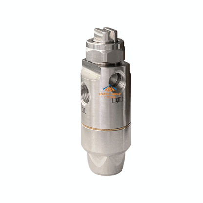 1/8 automatic hydraulic anti drip air liquid internal mixing flat fan spray mist fog atomizer nozzle — изображение 3