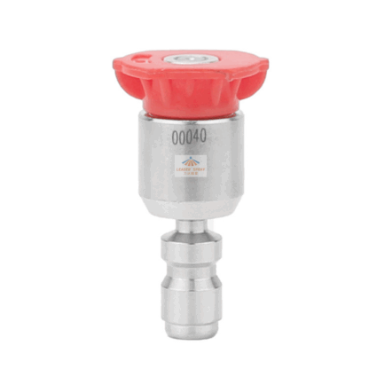 Adjustable 360 degree 1/4 inch plug bending joint high pressure car wash machine flat fan stream line spray nozzle — изображение 2