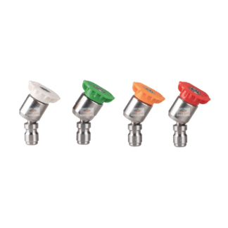 Adjustable 360 degree 1/4 inch plug bending joint high pressure car wash machine flat fan stream line spray nozzle