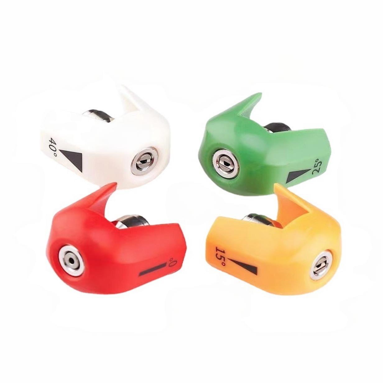 High pressure car washer fan-shaped spray water 1/4 slip lock joint stainless steel five-color quick connecting nozzle — изображение 3