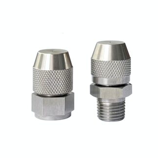 Cannon mist/fog spray stainless steel (brass plated) 1/4 inch female/male thread full cone mist dust control removal jet nozzle
