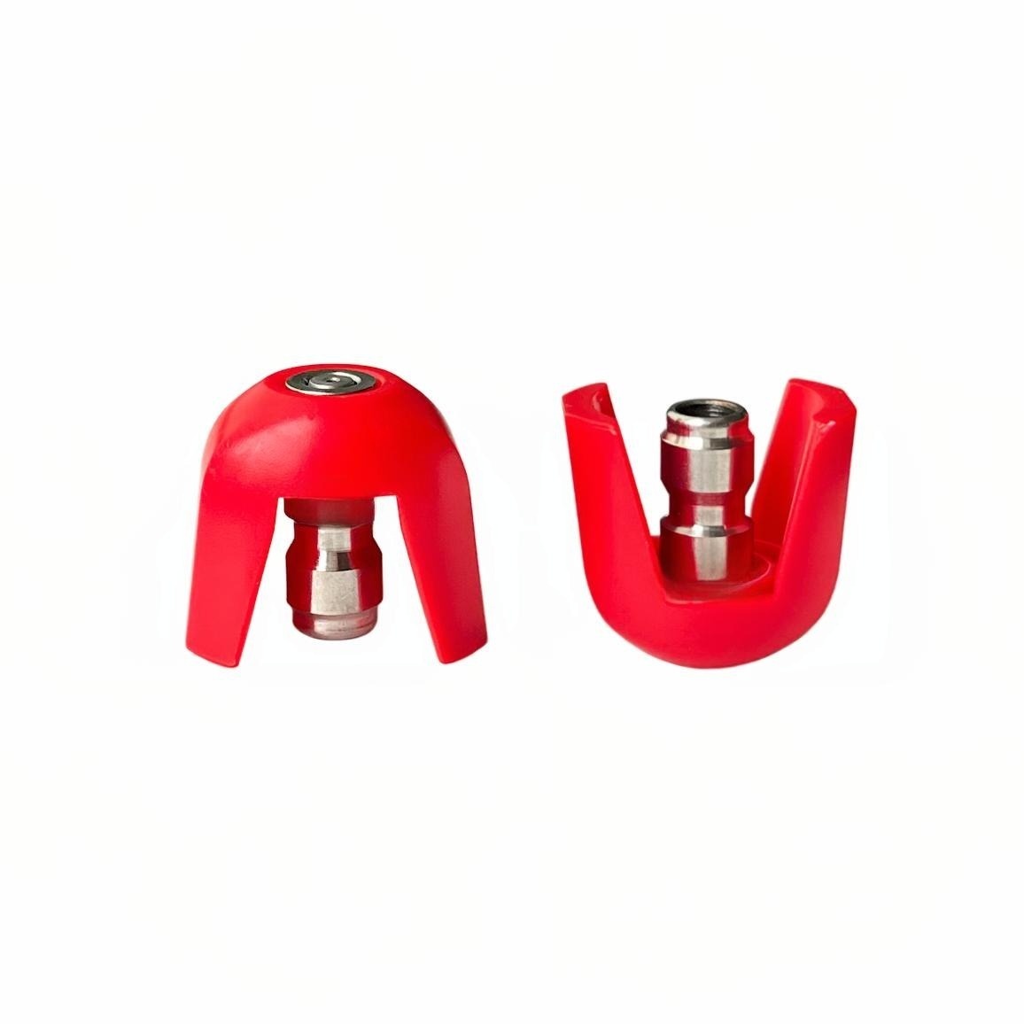 High pressure car washer fan-shaped spray water 1/4 slip lock joint stainless steel five-color quick connecting nozzle