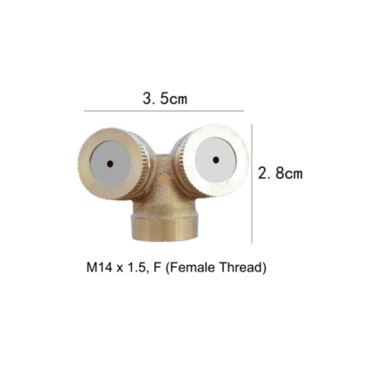 Brass Agriculture M14/1/2 Mist Gardening Grass Lawn Irrigation Sprinkler spraying 1/2/3/5 Misting Spray Tips/Heads — изображение 3