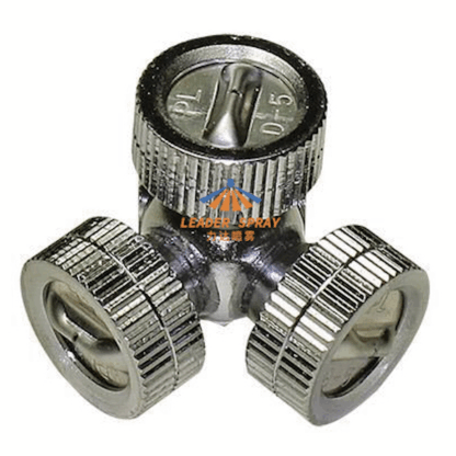 Flat Mist M14x1.5 internal thread PL D-3, PL D-5 brass plated low pressure applied pesticide micro spray nozzle — изображение 4