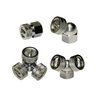 Flat Mist M14x1.5 internal thread PL D-3, PL D-5 brass plated low pressure applied pesticide micro spray nozzle