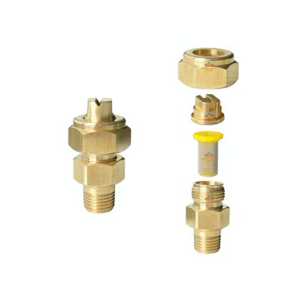 1/8", 1/4" Removable quick connect small to large flow rate brass stainless steel spray flat fan head wash clean nozzle — изображение 4