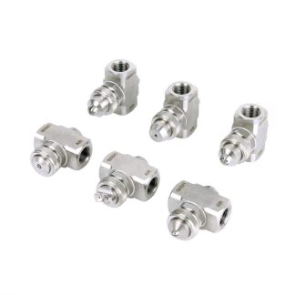 1/4" Non-adjustable stainless steel Siphon/pressure external/internal air and liquid mixing air atomizing fog nozzle