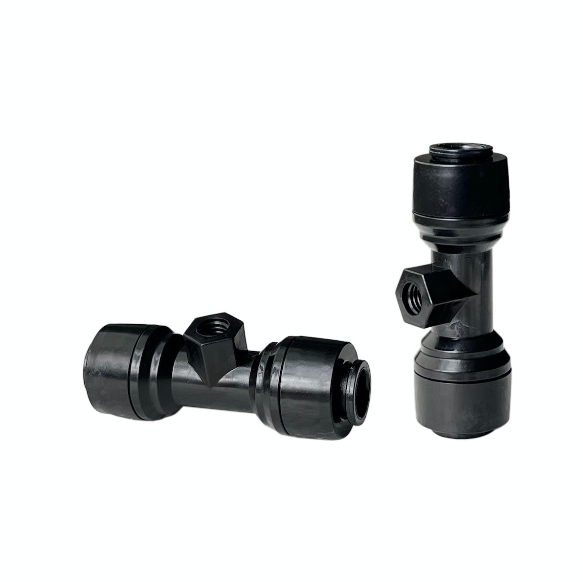 Plastic quick slip lock fittings, low pressure PP mist fog cooling system connectors, garden mist spraying connectors