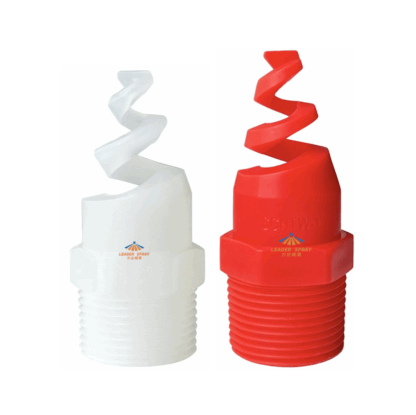 Plastic PP spiral 1/4", 3/8", 3/4", 1", 1-1/2", 2", 3" 60 degree, 90 degree, 120 degree cooling tower hhsj SPJT water jet full cone spray nozzle