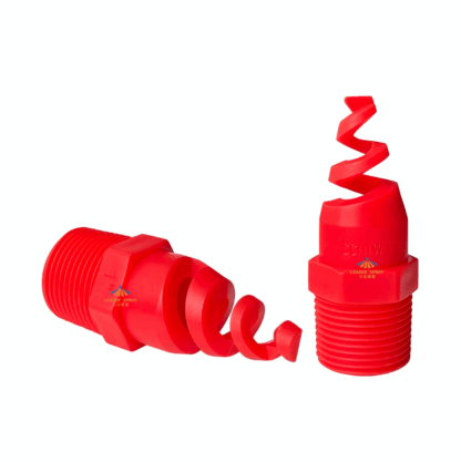 Plastic PP spiral 1/4", 3/8", 3/4", 1", 1-1/2", 2", 3" 60 degree, 90 degree, 120 degree cooling tower hhsj SPJT water jet full cone spray nozzle — изображение 3