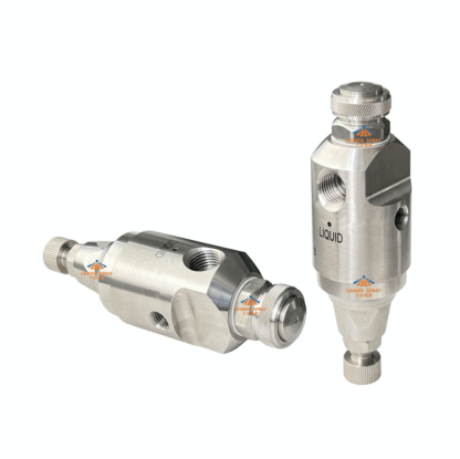 Automatic electronic control three-fluid anti drip air liquid mixing needle adjustable JAU DJ gas-driven fog atomizer jet nozzle — изображение 6