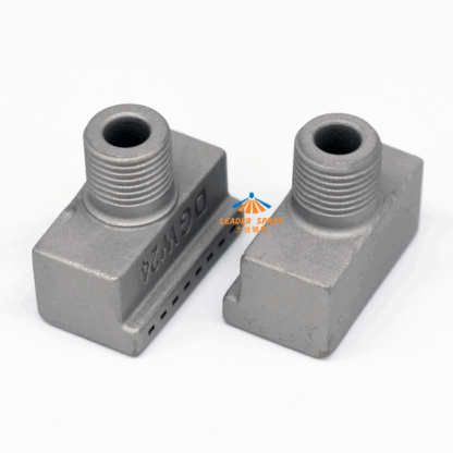 DGW24 L type wind jet | 1/8 inch male square rectangle hole/orifice compressed air spray | stainless steel mould produced liquid purging nozzle — изображение 3