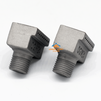 DGW24 L type wind jet | 1/8 inch male square rectangle hole/orifice compressed air spray | stainless steel mould produced liquid purging nozzle — изображение 2