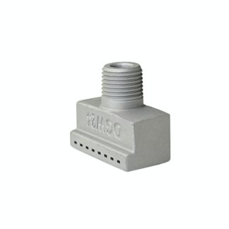 DGW24 L type wind jet | 1/8 inch male square rectangle hole/orifice compressed air spray | stainless steel mould produced liquid purging nozzle