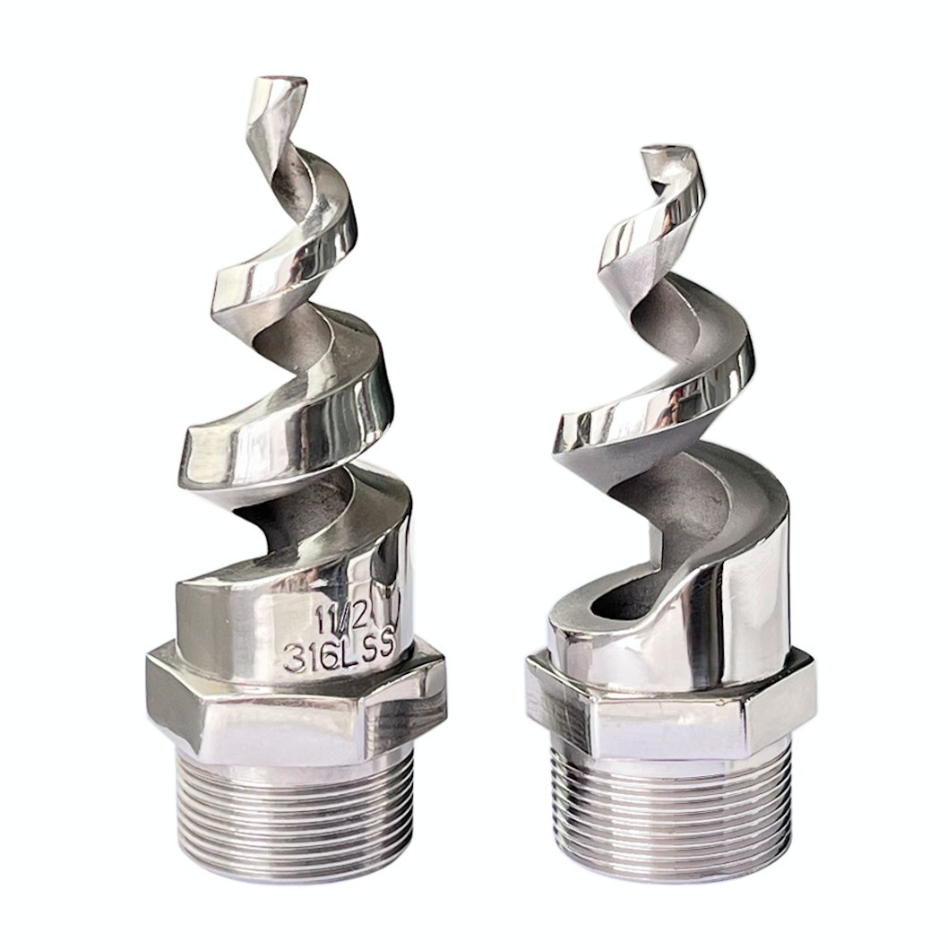 Stainless steel Boat Vessel desulfurization 316SS umbrella wash spraying fire protection helix screw helical spjt spiral nozzle — изображение 4