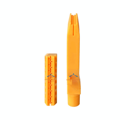 Double line holes air nozzle, low noise plastic wind jet nozzle, 1/4 inch ABS drying cleaning spray LDspray compressed air nozzle — изображение 2