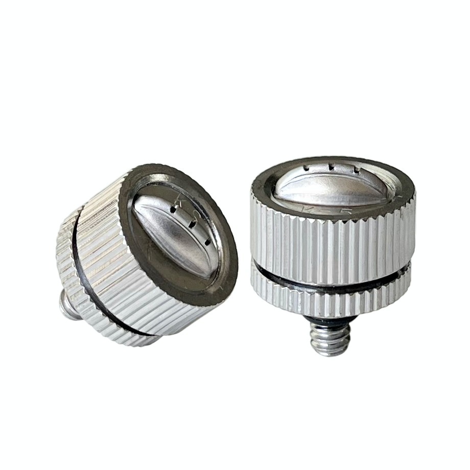 PL D-3, PL D-5, KS K-5 low pressure KB 3/16unc 10/24unc single/double brass plated flat fan micro mist fog nozzle — изображение 2