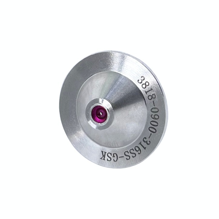 Disc gasket flake thin section ruby insert orifice high impact stream straight line 0 degree paper nozzle — изображение 6