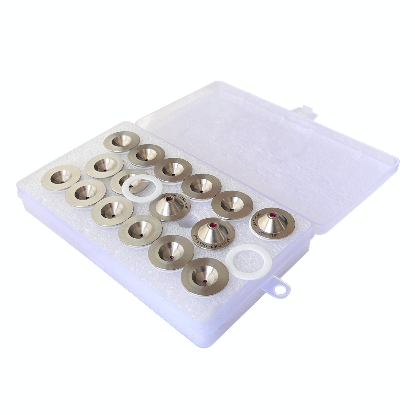 Disc gasket flake thin section ruby insert orifice high impact stream straight line 0 degree paper nozzle — изображение 4