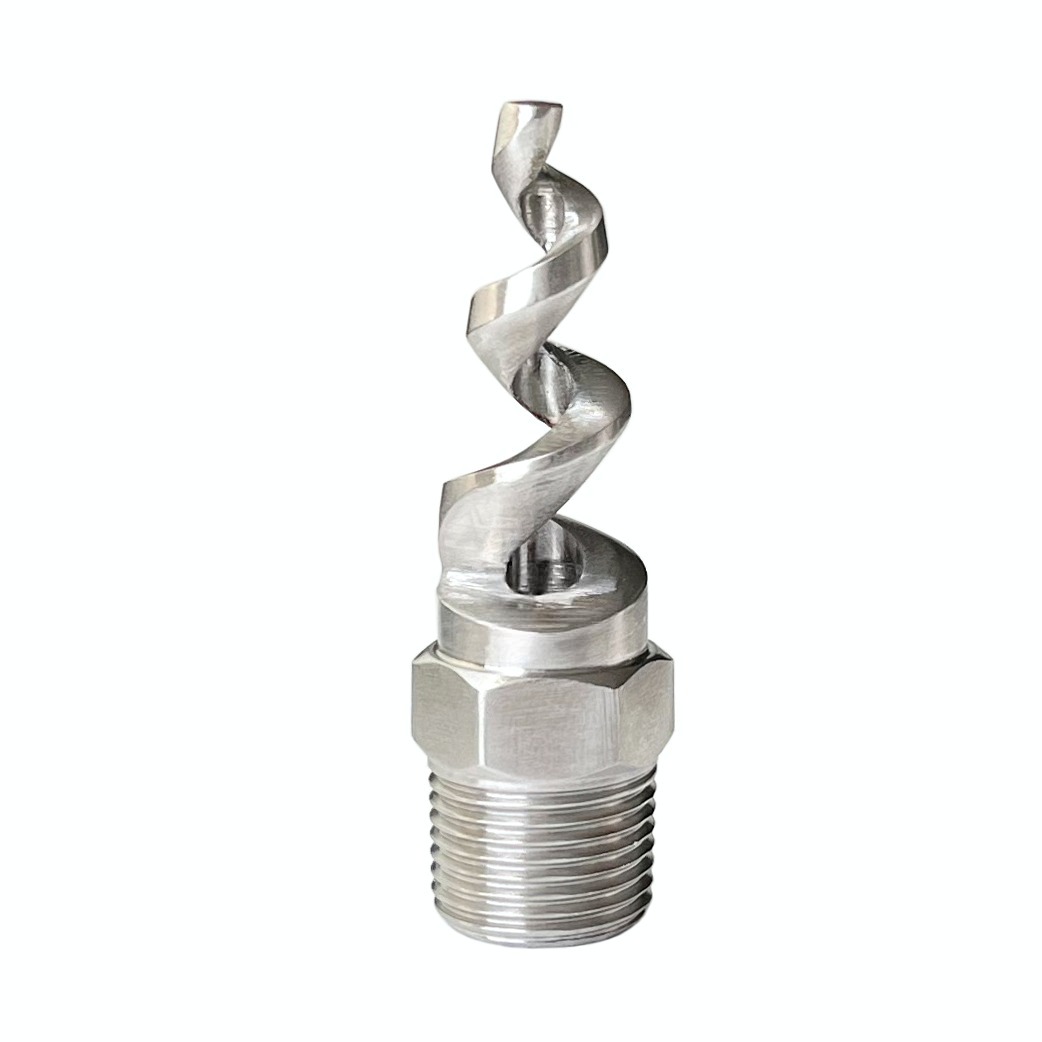 Machine processing stainless steel brass special customized spray angle flow rate 170/180 degree cooling tower spiral jet nozzle — изображение 4