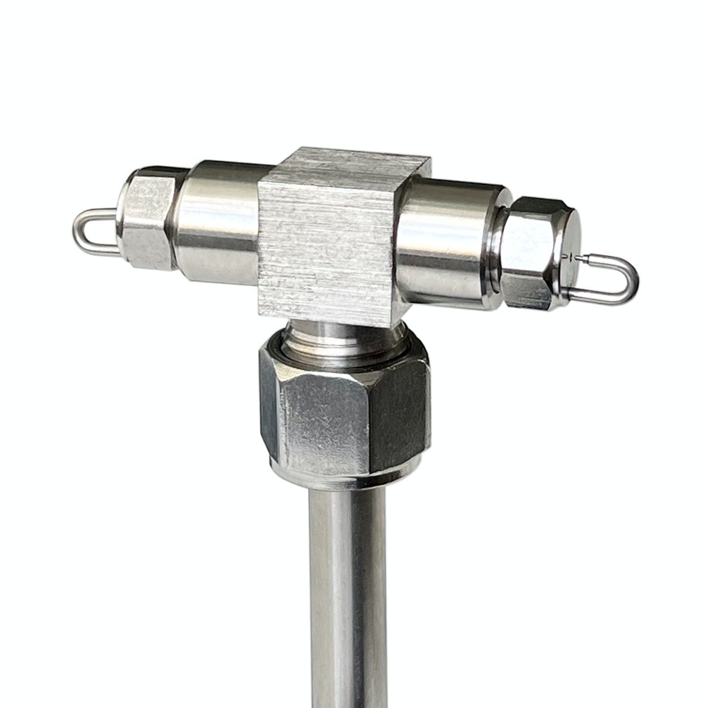 1/8" ruby mist pin type impact 90 degree spray PJ stainless steel SS or PP cotton strainer filter high pressure micro cooling fog nozzle — изображение 6