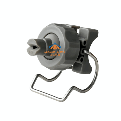 Plastic PP adjustable ball flat fan painting powder spraying 6510/8010 double single jet clamp/clip nozzle