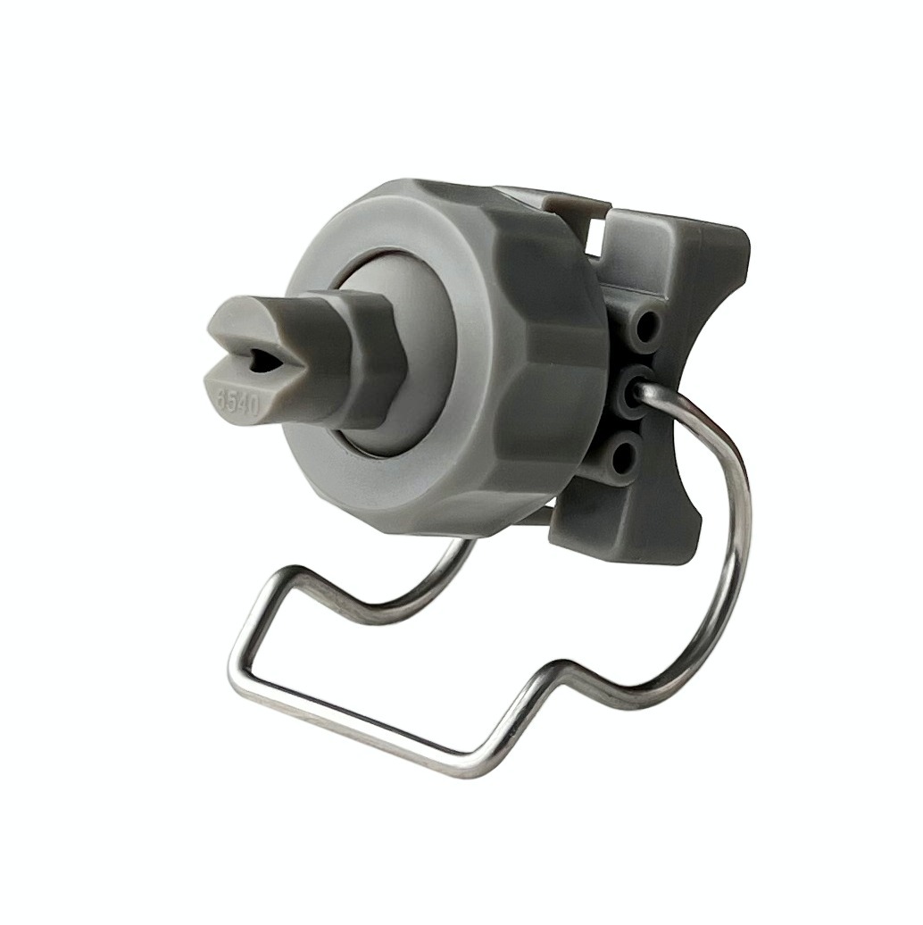 Plastic PP adjustable ball flat fan painting powder spraying 6510/8010 double single jet clamp/clip nozzle